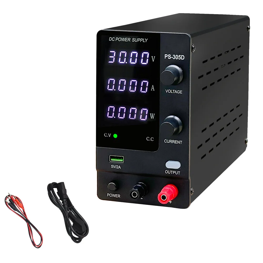 

Adjustable 30V 5A Voltage Regulator Voltage USB DC Regulated Laboratory Power Supply Stabilizer Switch Bench Power Source ON/OFF