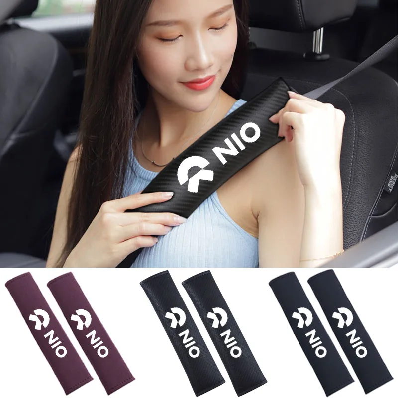 

Seat belt Leather Safety Belt Shoulder Cover Protection Pad For NIO ET5 ES6 ES8 EC6 ET7 Weilai ET7 EP9 Eve ET5 Car Accessories