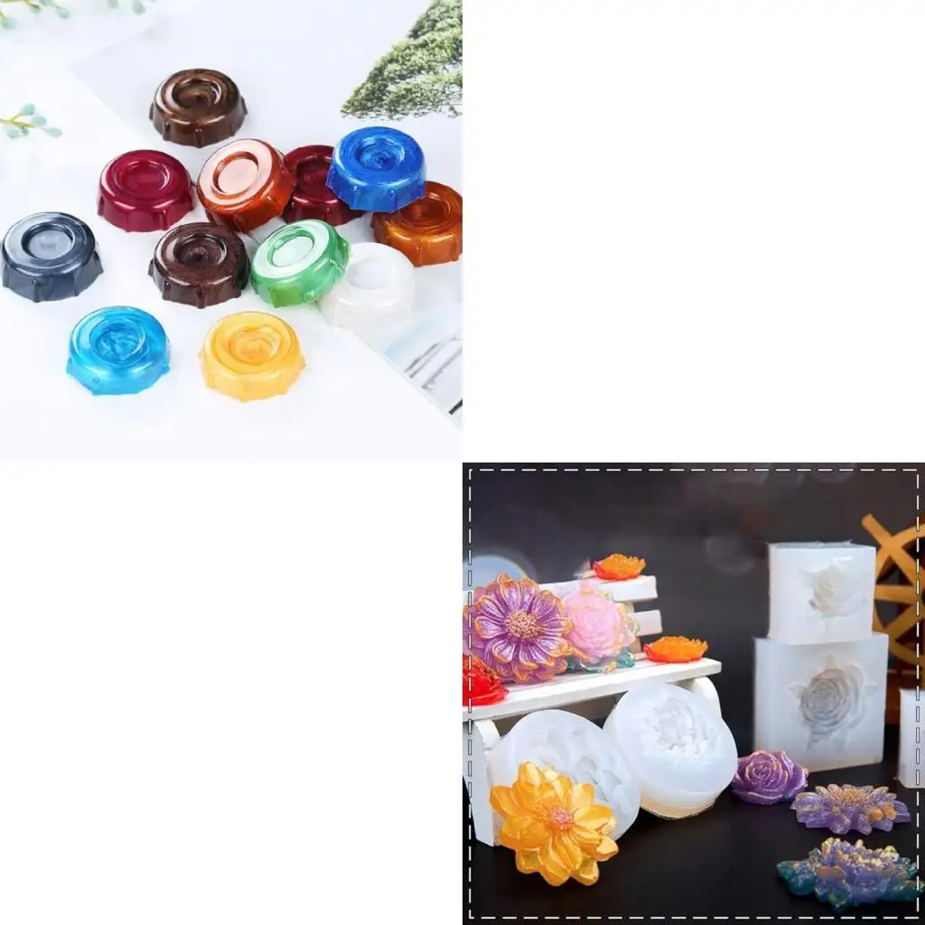 

9HJK Pearl Pigment Set Colorful Natural Mineral Mica Powder for Soap Making Cosmetics