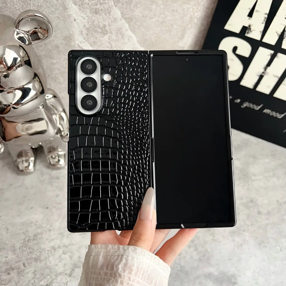 Luxus 2IN1 High-End-Textur PU Leder Telefon Fall für Samsung Galaxy Z Fold 7 6 5 4 3 Business Anti-Drop Schützen Abdeckung Funda