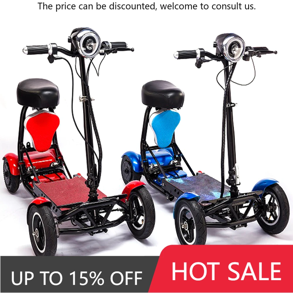 

Outdoor Long Battery Life Foldable Light Weight Portable Personal Adults 4 Wheel Electric Mobility Scooter With Seat