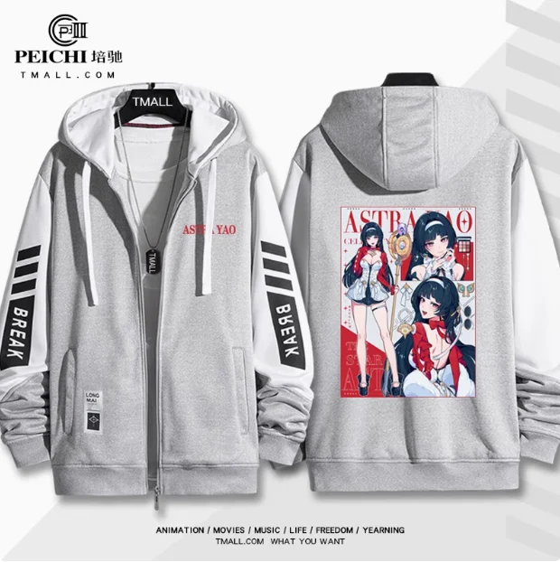 Anime Zenless Zone Zero Astra Yao Sudadera con capucha Cosplay Otoño Invierno hombres mujeres abrigo chaqueta suelta Tops