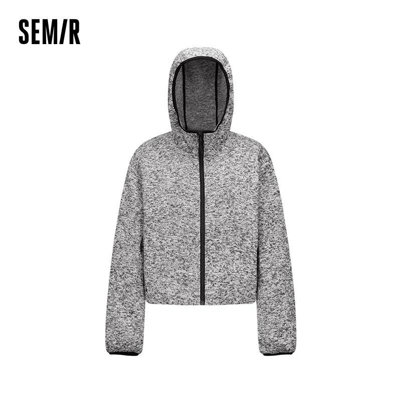 Semir Women Down Jacket Hooded 90 Percent Down Fill Lightweight Loose Fit Modern Style 2026 New Winter Daily Wear