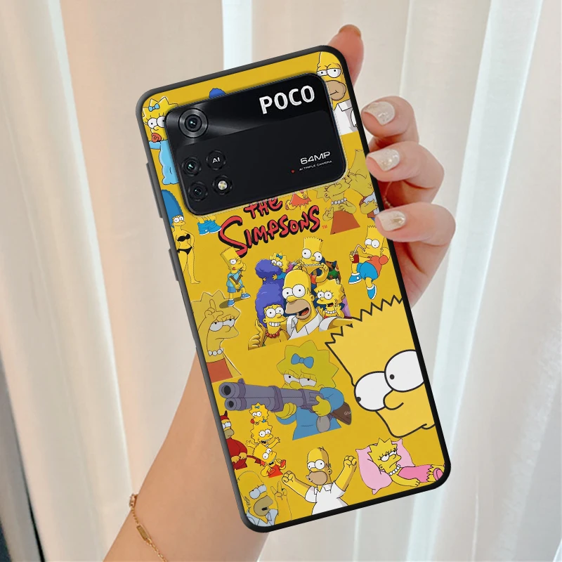 سمبسنز متعة الأسرة لينة عودة غطاء الهاتف القضية ل Xiaomi Poco M3 M4 برو F3 F4 F5 X3 X4 X5 C51 M5 C65 C50