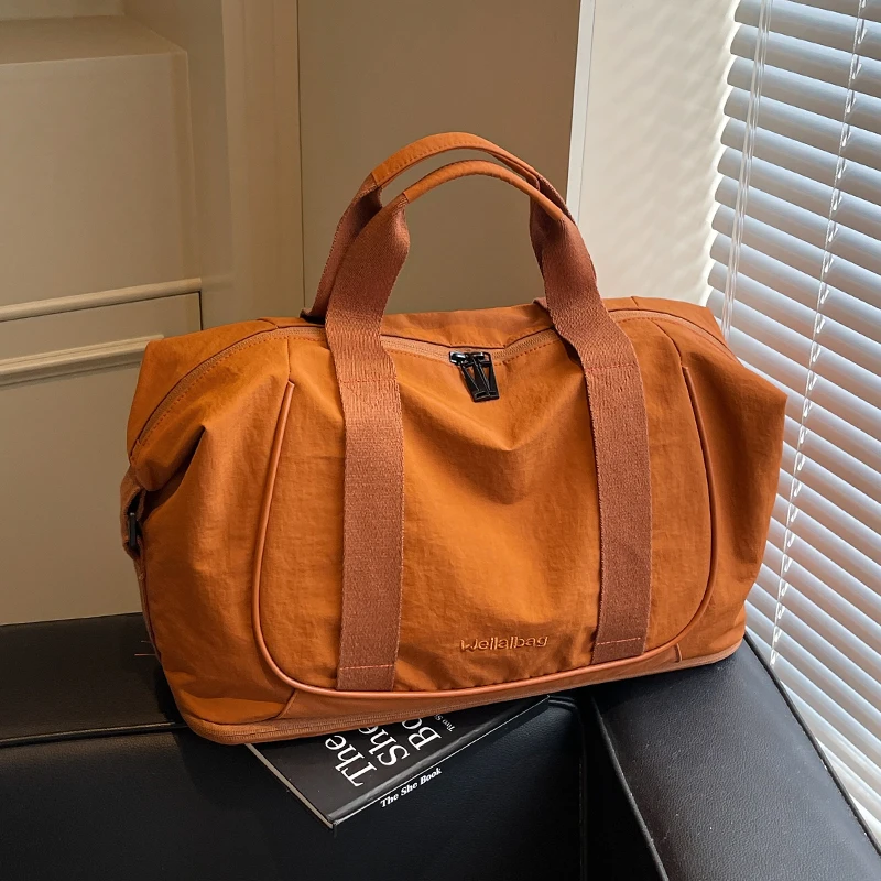 Expandable travel bag, large capacity, for travel luggage storage, handheld, lightweight crossbody