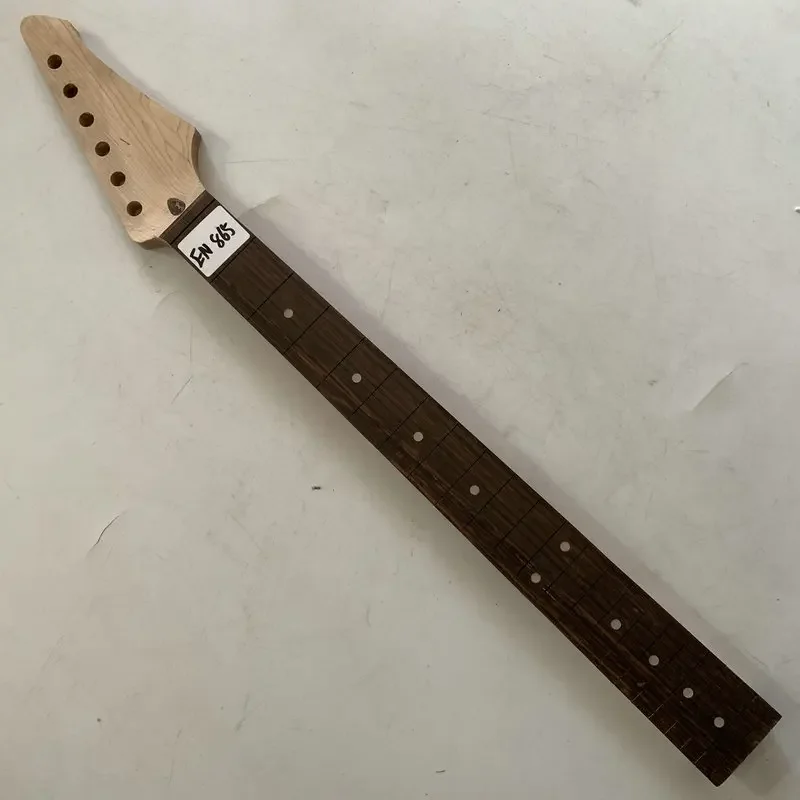 

EN865 Unfinished ST Model Electric Guitar Neck 22 Frets Rosewood Trussrod Inlay for DIY Guitar Parts NO Paints With Damage