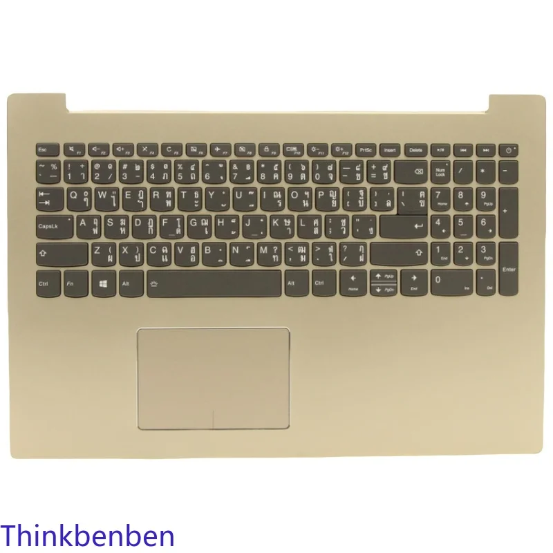 

Champagne Upper Case Palmrest Shell Cover Backlit Keyboard For Lenovo Ideapad 520 15 15IKB 5CB0N98720 5CB0N98844