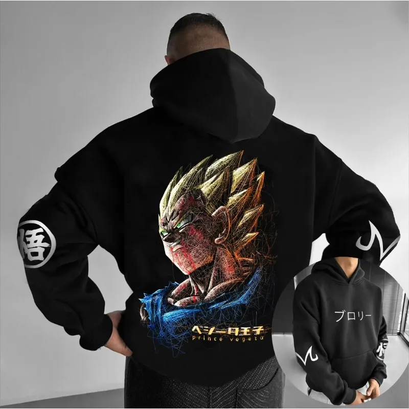 

Dragon Ball GOKU Majin Buu, классические мужские и женские периферийные толстовки в стиле аниме, осенние и зимние японские свободные хлопковые толстовки