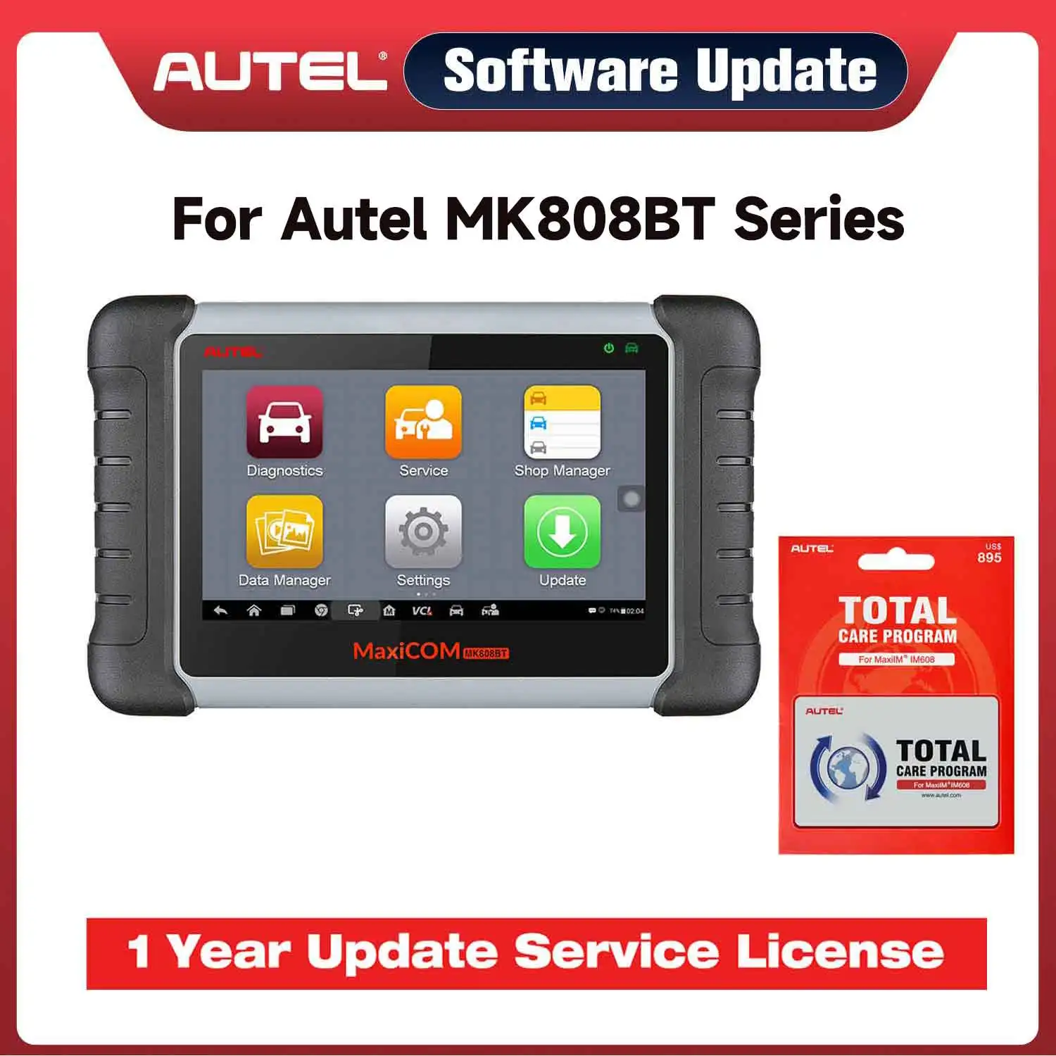 Autel Software Update Service 1 Year For MK808 MK808S MK808BT/MK808BT Pro MK808TS MK906BT For Autel MK 1 series