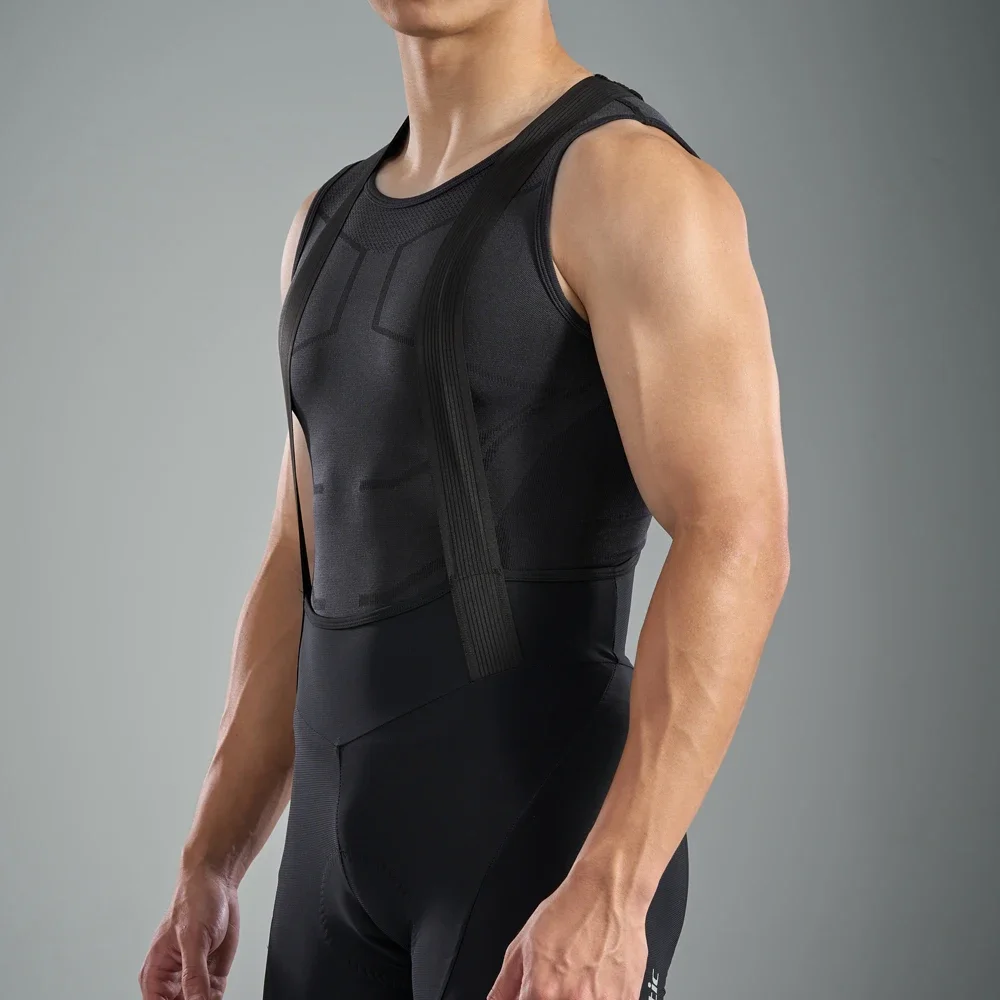 Santic Men's Seamless Cycling Vest Quick Dry Gym Sports Base Layer Summer Outdoor Breathable MTB Road Riding Sleeveless Jersey