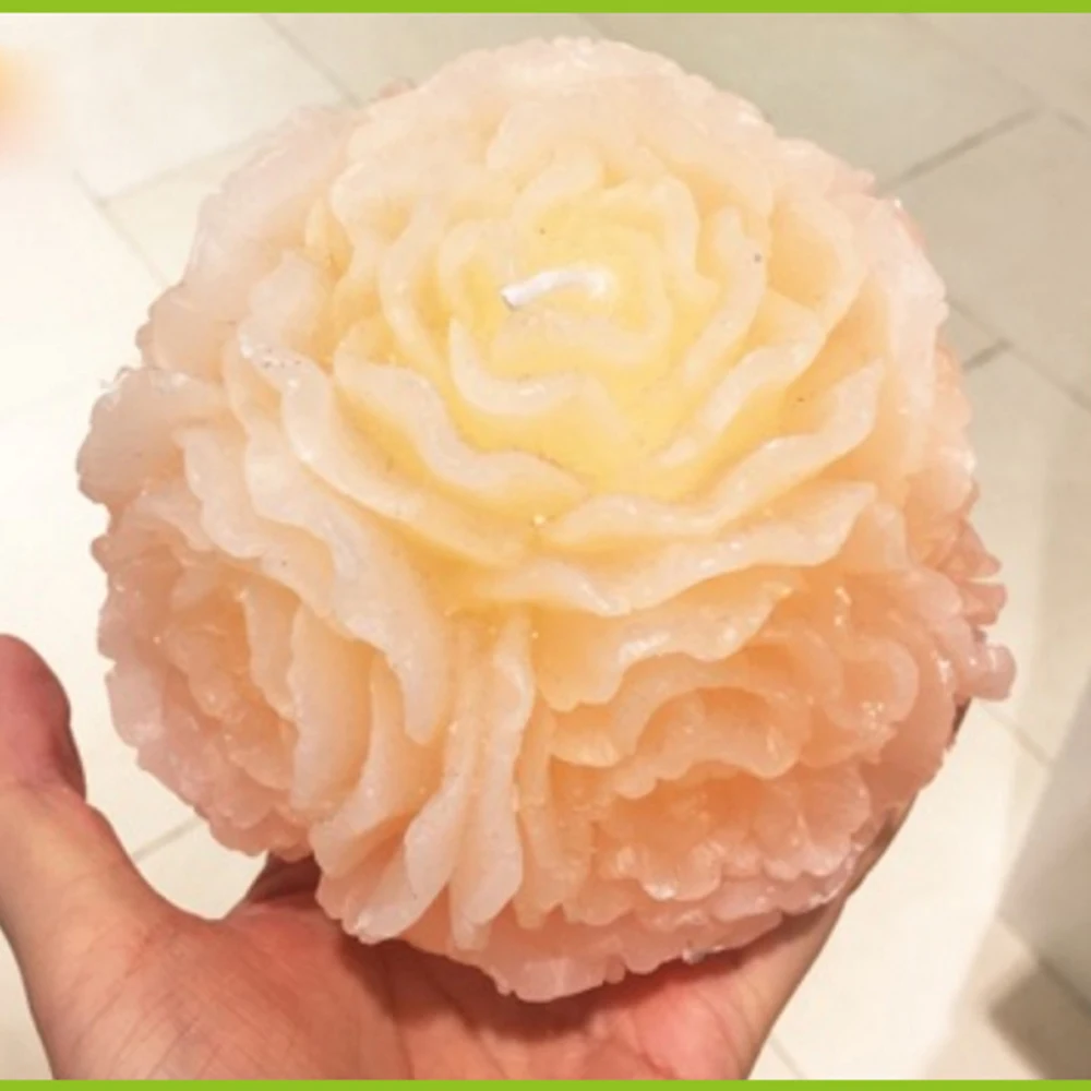 

3D Silicone Candle Mold Rose Ball Aromatherapy Candle Soap Mould Craft Baking