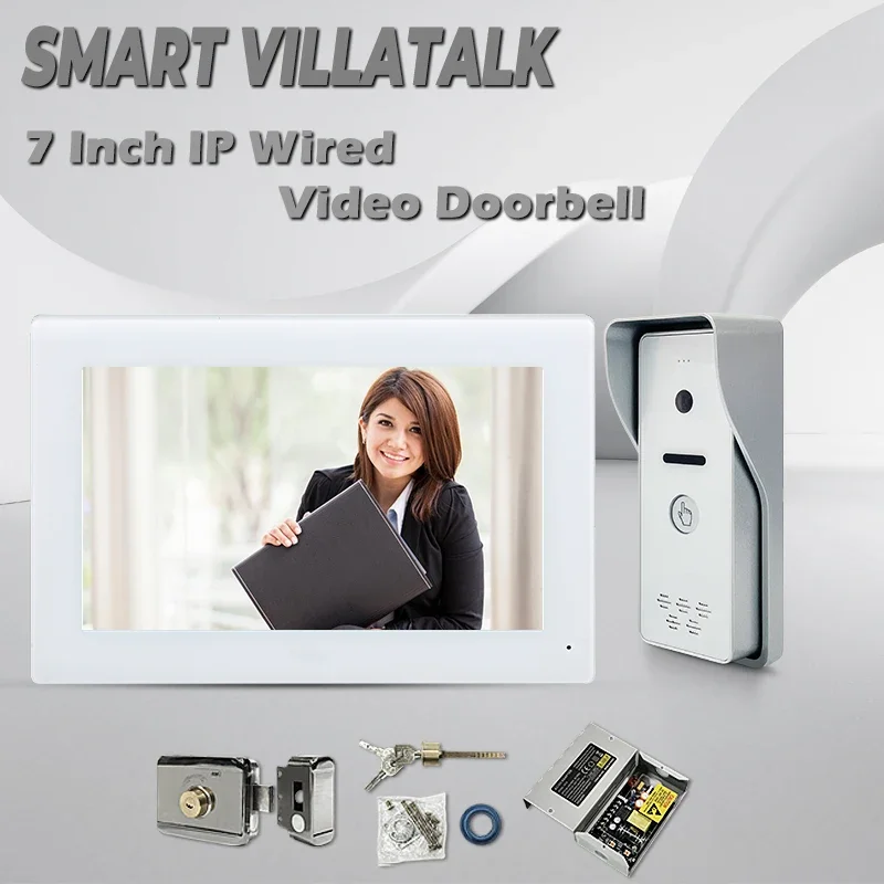 

Factory Supply Dc 12-24V Wall Mounted Customize Language wireless audio intercom services video door phone monitor system