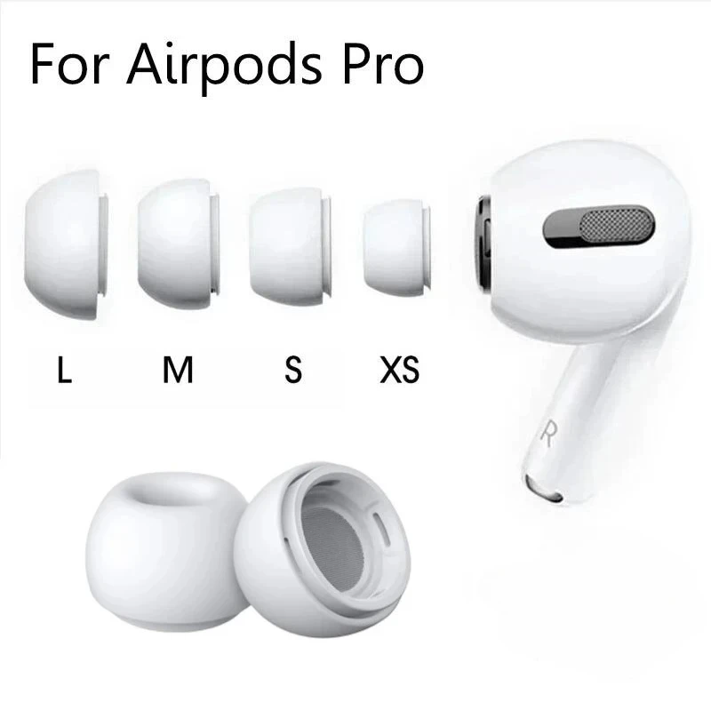 Embouts d'oreille en silicone de remplacement pour AirPods Pro 1/2, trou de soulagement de la pression, coussinets d'oreille souples à réduction de bruit
