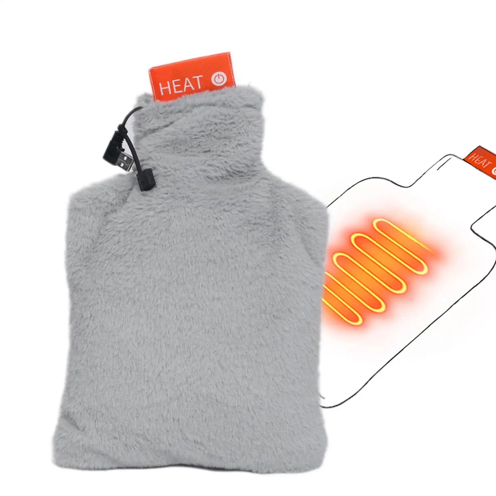 

Electric Hot Water Bag Cold Weather Warming Supplies Heated Hot Water Pack for Patients Elderly Students Athletes Office Car Bed