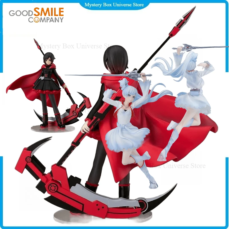

In Stock Original GSC POP UP PARADE RWBY Ruby Rose & Weiss Schnee PVC Action Figure Desk Ornament Collectible Festival Gift