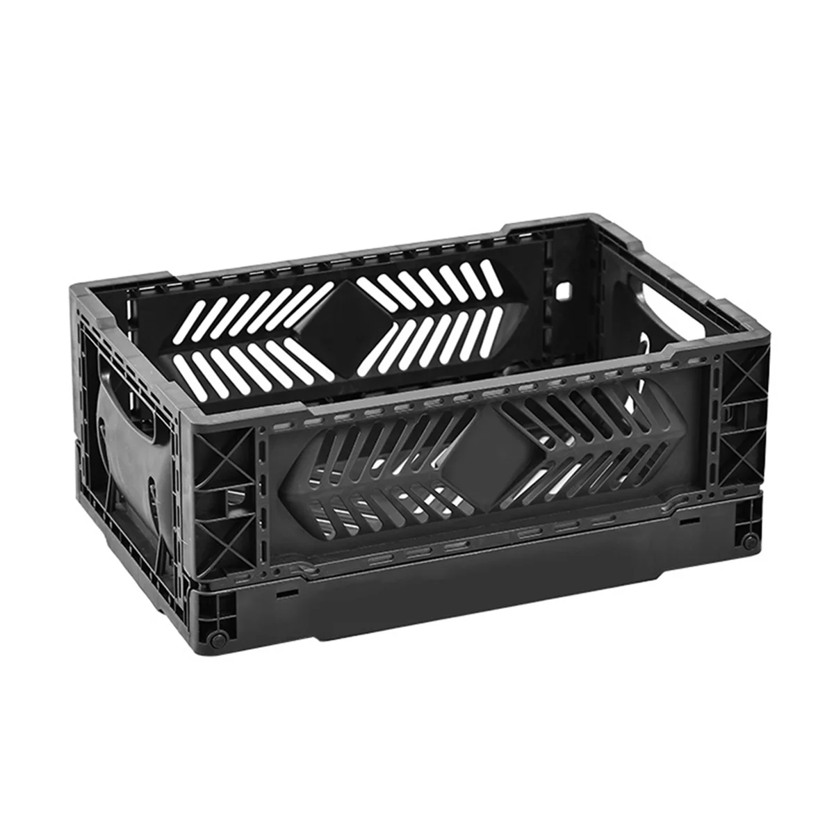 Desktop Folding Storage Basket Sundries Toy Snack Student Desk Organizer Makeup Storage Box Stackable Storage Basket-A