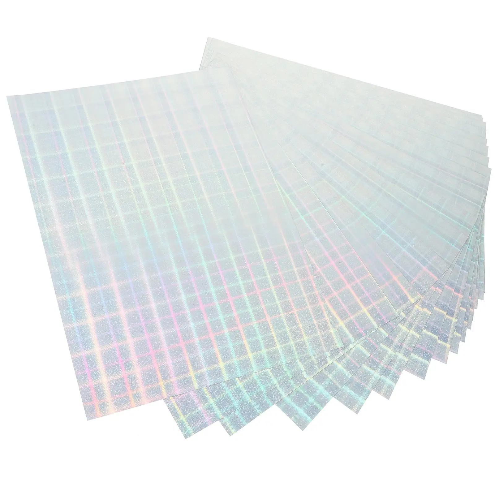 20 Sheets Holographic Printing Paper Blank Labels Nail Stickers Large for Printer