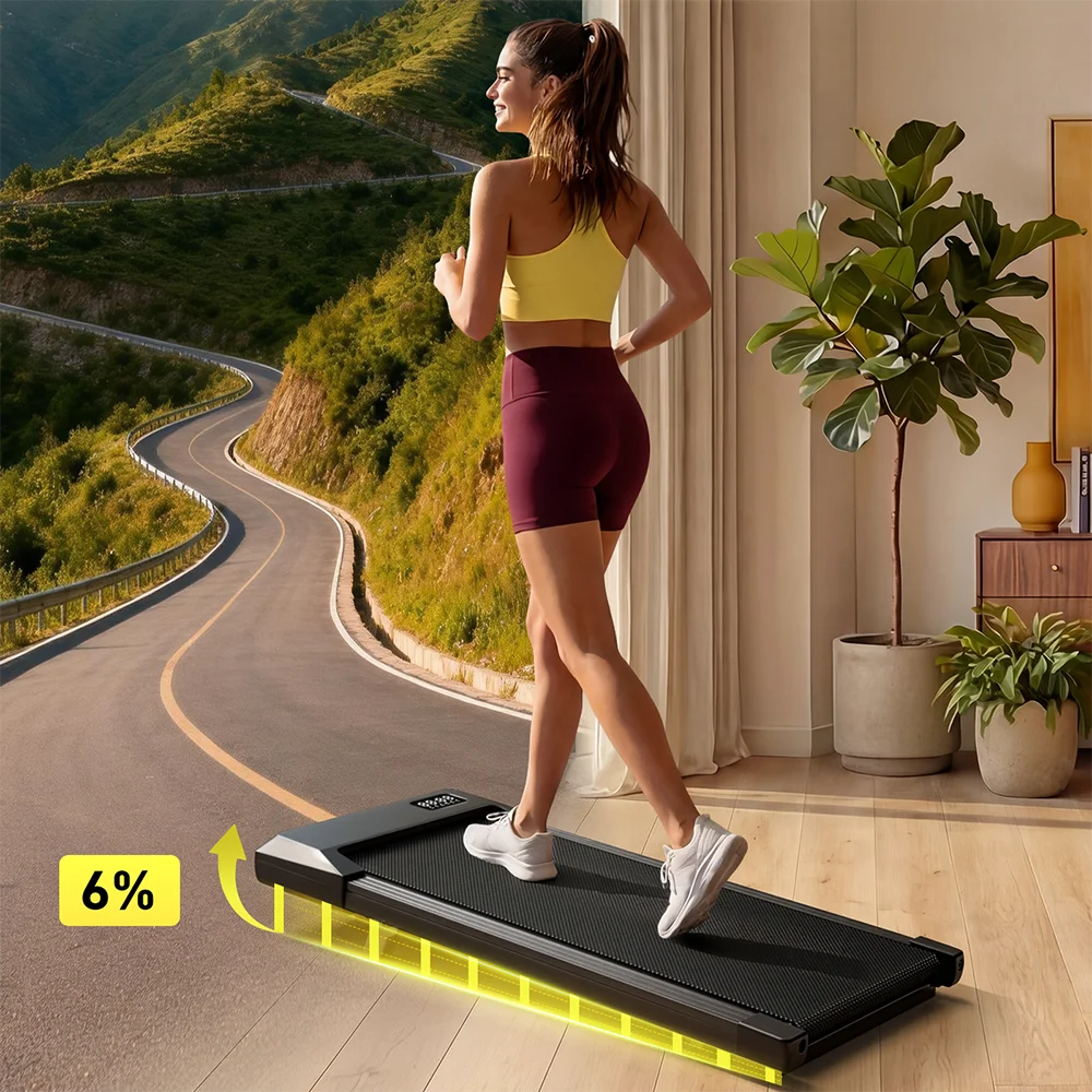 2in1 Walking Pad Mini Treadmill Portable for Home&Office Under Desk LCD Screen Max 300lbs Quiet Treadmills Exercise Machine