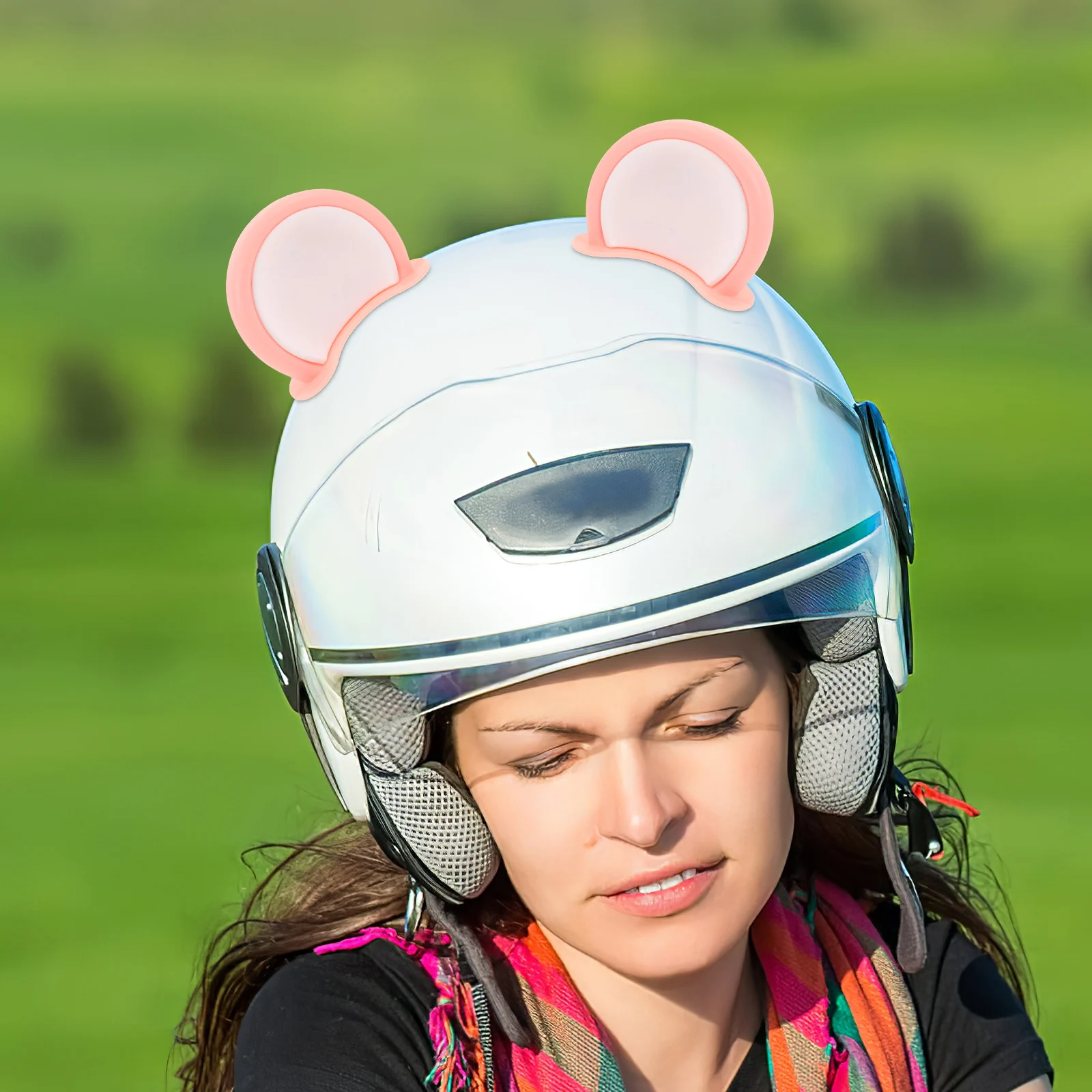 زوج واحد من ديكور الأذن الرائع للخوذات، مادة ثابتة متينة، تصميم فريد من نوعه، إكسسوارات الحلي