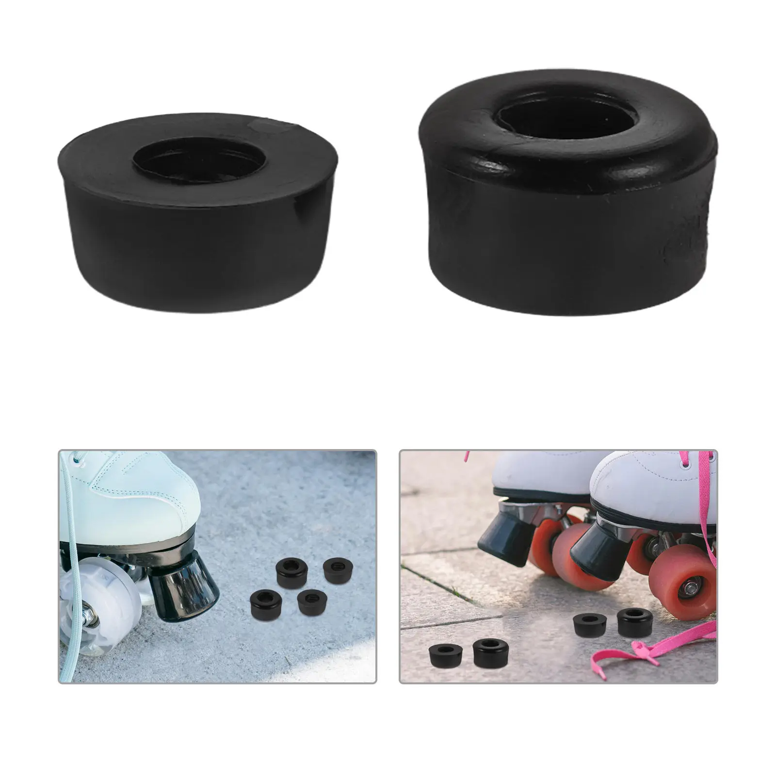 

10Pcs Skateboard Bushings Shockproof PU Cushions for Quad Skates Trucks Enhanced Vibration Reduction Smooth Stable Riding