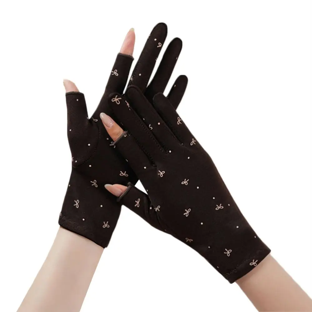 Fashion Warm Women's Winter Gloves Lining Fleece Windproof Velvet Mittens Elastic Soft Driving Gloves Running
