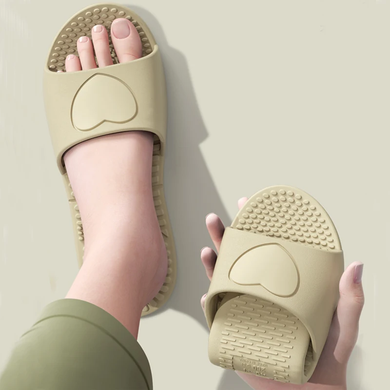 EVA Soft Foldable Slippers for Women Portable Travel Indoor Bathroom Massage Sandals Unisex Quick Dry Non Slip Flat Home Slides