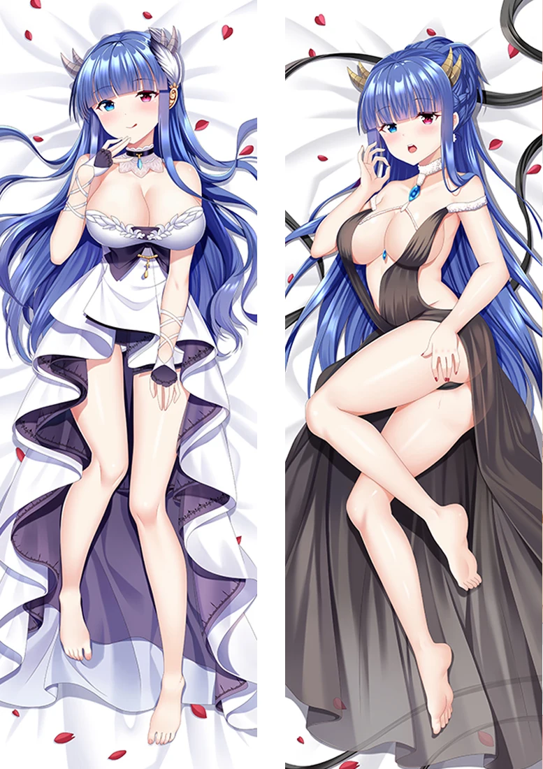 Anime Azur Lane IJN Ibuki Luán Dakimakura Case Peach Skin Double-Side Print Hing Body Waifu Otaku Gift Pillow Cover