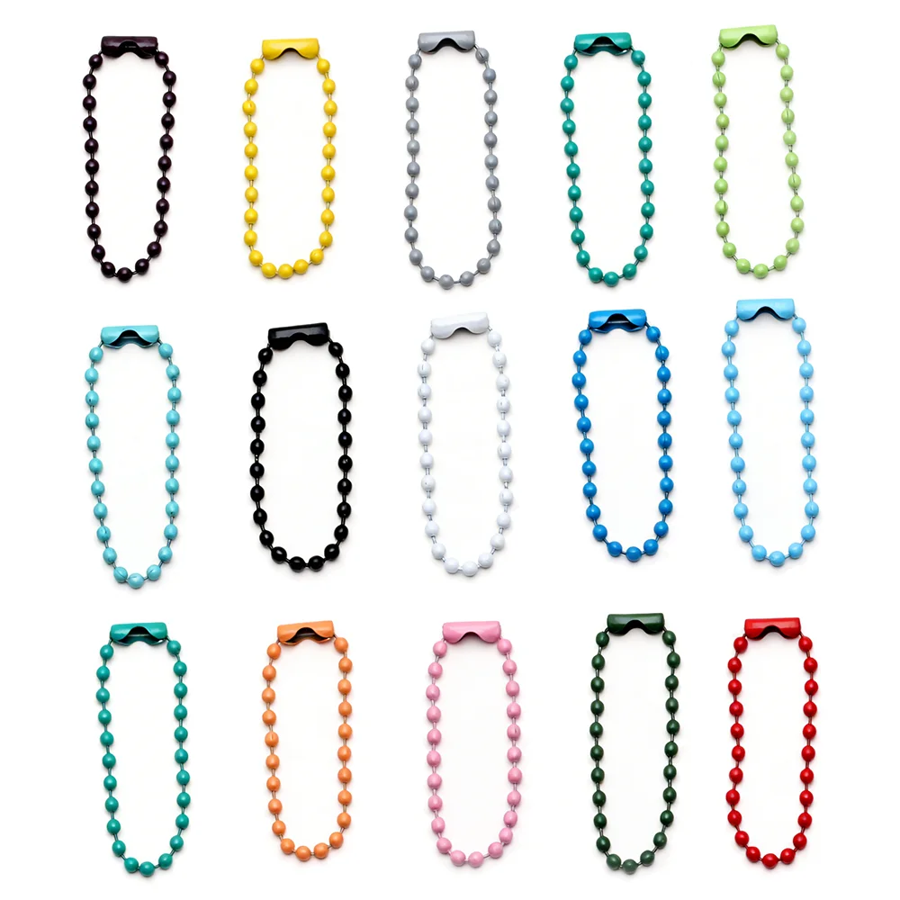 30/50/100pcs 10/12cm Ball Bead Chains Fits Key Chain/Label Hand Tag Connector For DIY Bracelet Jewelry Making Accessories