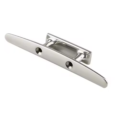 1PCS 316 Stainless Steel Combo Mooring Cleat 5" 6" 8" 2 Hole Polished Boat Cleats For Marine Boat Deck Rope Tie Yacht