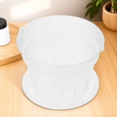 

1 Set Of Transparent Plastic Flower Pots Root Control Design For Indoor Plants Garden Planting Pot Nursery Container Green Plant