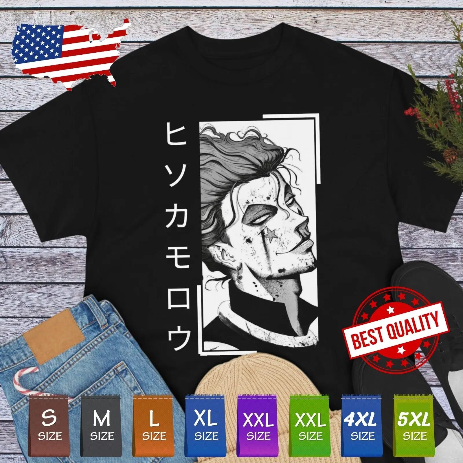 

Hunter x Hunter T Shirt XX Hisoka Japan Anime Manga Killua Gon Cosplay Clothing