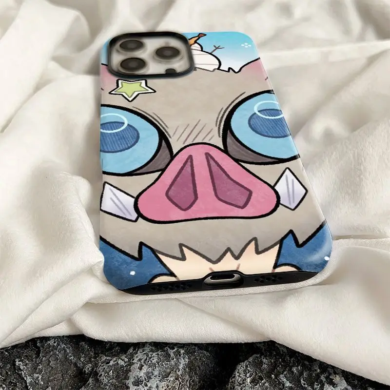 악마 슬레이어 애니메이션 만화 전화 케이스 이노스케 하 - Phone Accessories Demon Slayer 리뷰 및 가격