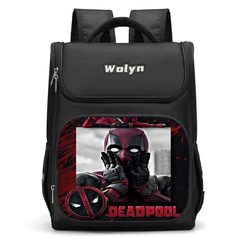 Large Deadpools Super Heroes Child Backpack Boy Girls School Bag For Men Women Traveling Backpack Durable and Multi Compartmen