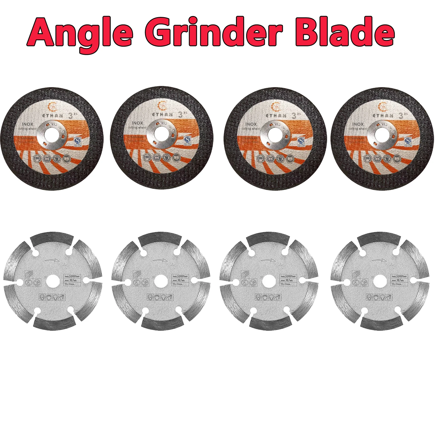 3 inch Resin Sawblade Dolomite Cutting Blade Cutting Wheel Angle Grinder Sawblade  Reinforced Mesh Cutting Disc for Cutting Tile