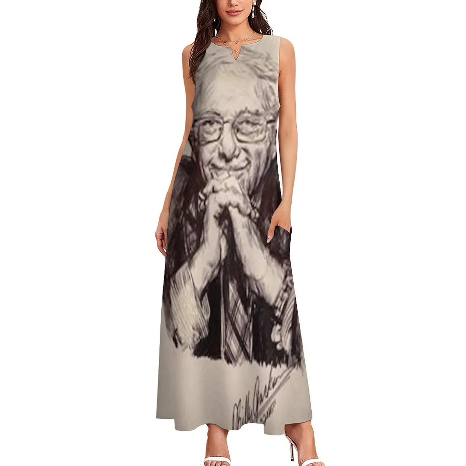 BERNIE SANDERS Long Dress Cocktail of dresses elegant dresses for women evening dress woman