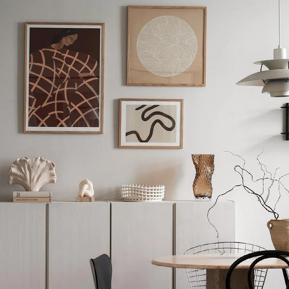 Pósteres abstractos de Line Sofia Lind Easten Sonnet, pintura en lienzo, imagen artística impresa para pared, decoración interior del hogar para sala de estar