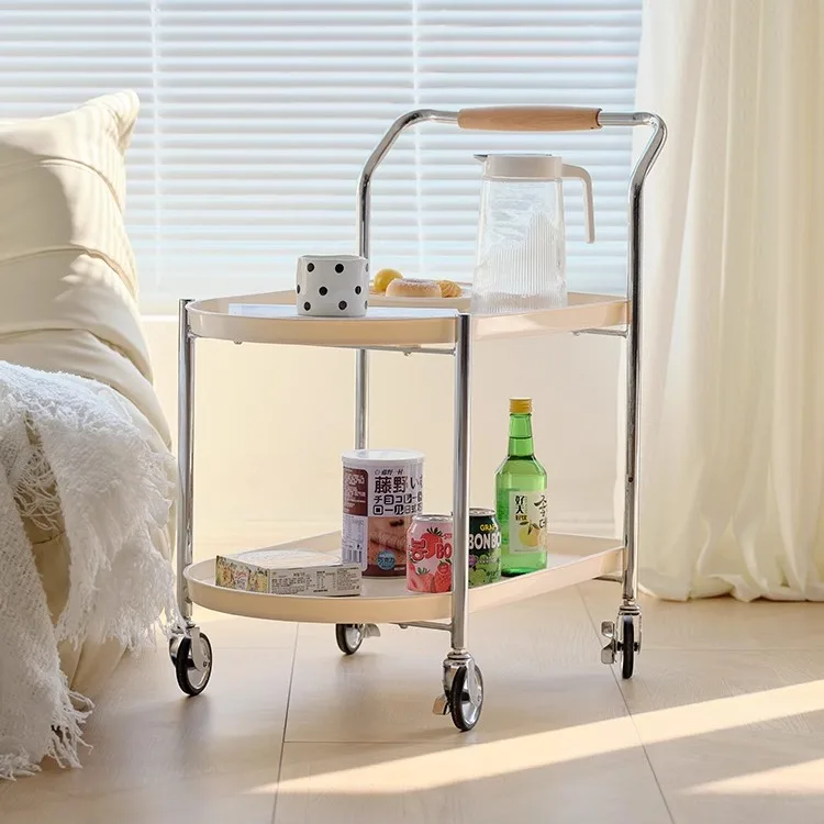 

Creative sofa Internet celebrity simple cart household rack movable small apartment coffee table