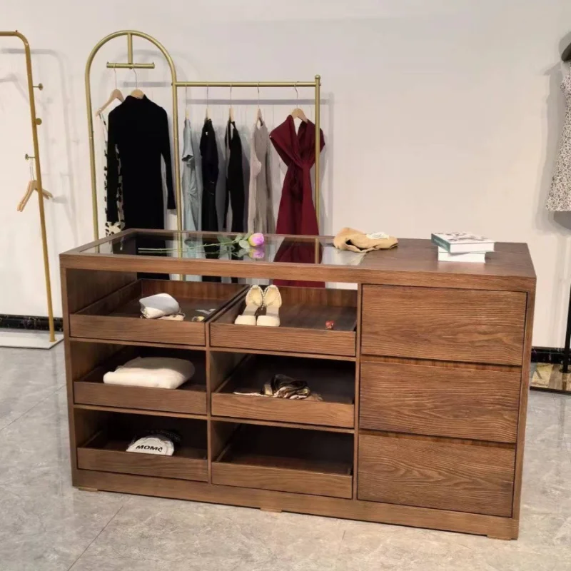 

Магазин одежды Многослойные стойки регистрации Многофункциональные стойки регистрации Простая офисная мебель Meja Ernimaan YSJDT