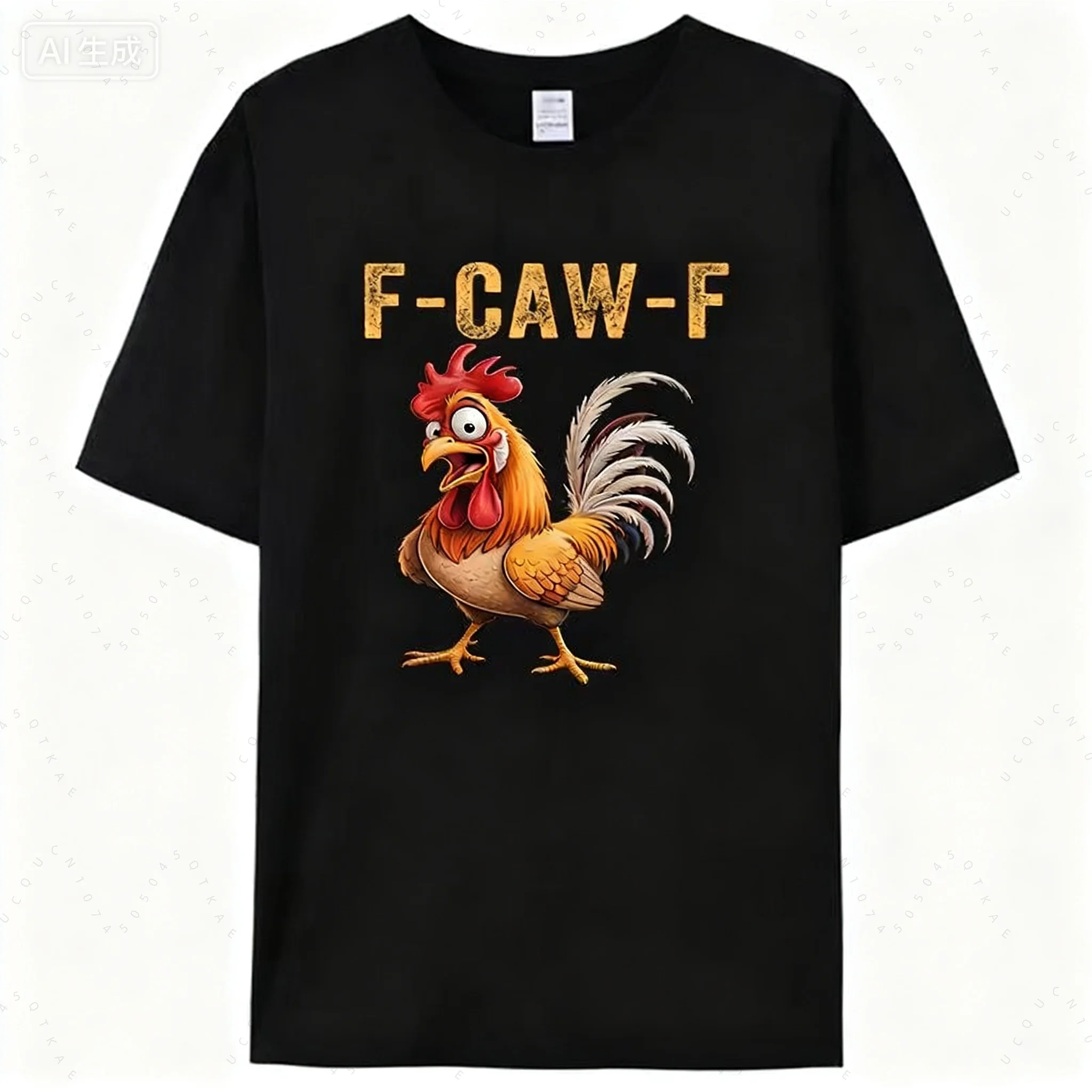 Estate divertente F Caw F pollo Fcawf pollo T-shirt da uomo divertente maglietta in cotone girocollo manica corta magliette idea regalo vestiti