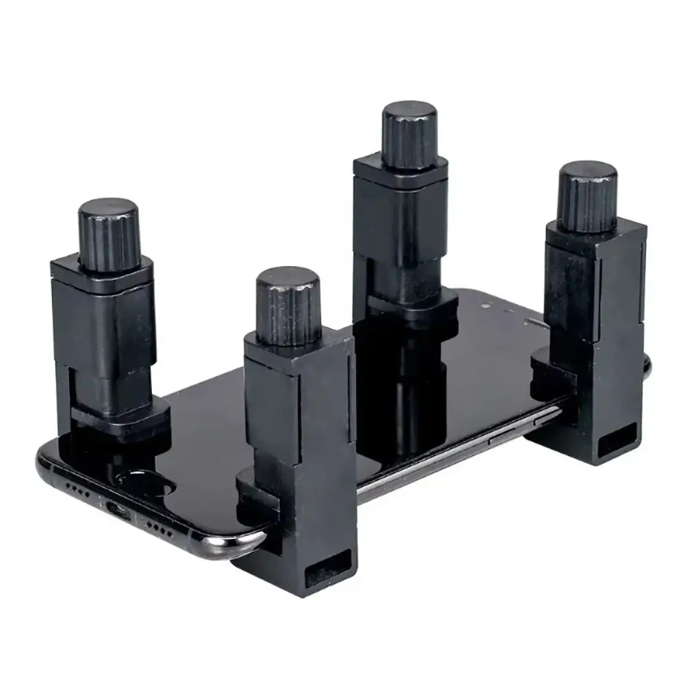 4Pcs Display Screen Phone Fixture Clamp Adjustable Universal Mobile Phone Fixed Holder Repair Tools Black Fastening Clip