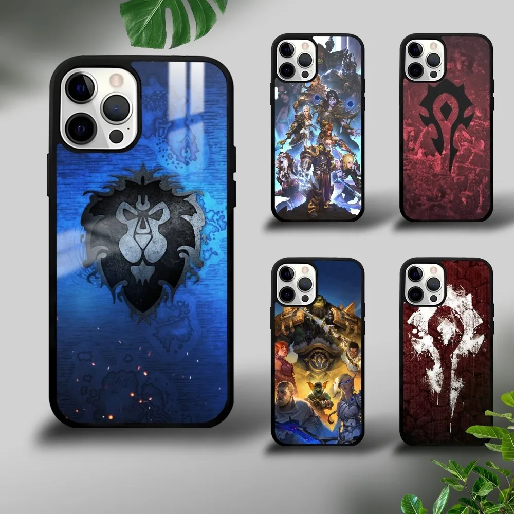 

W-World Of W-Warcraft W-Wow Phone Case For iPhone 16 15 14 13 12 11 Pro Xs Max Mini Plus Celulares Hard Funda