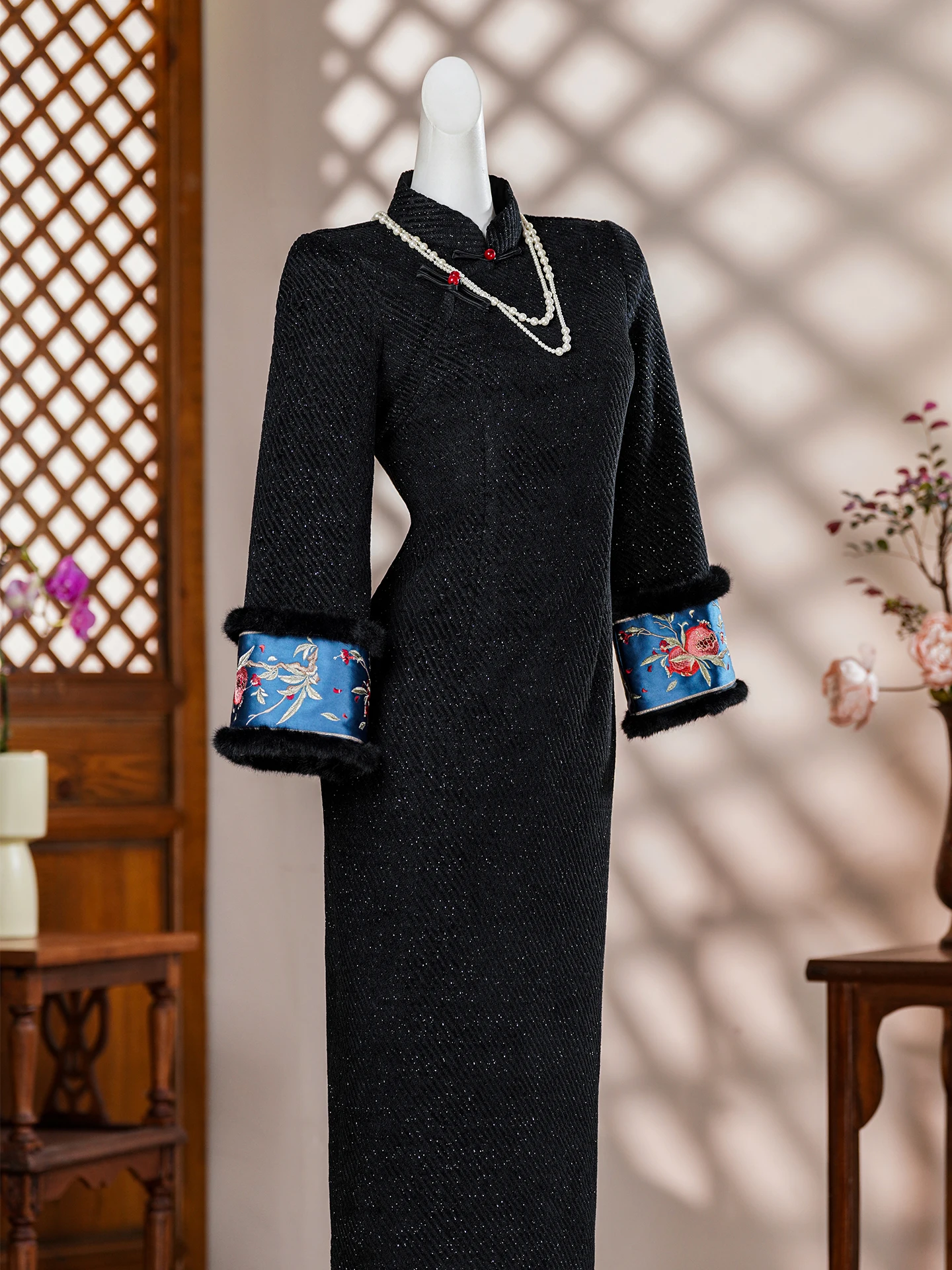 

Ele Bla New Chinese Sle Winter Clothes Young Version Thiened Fce Beautiful Daily Wear Middle-Length Ch...