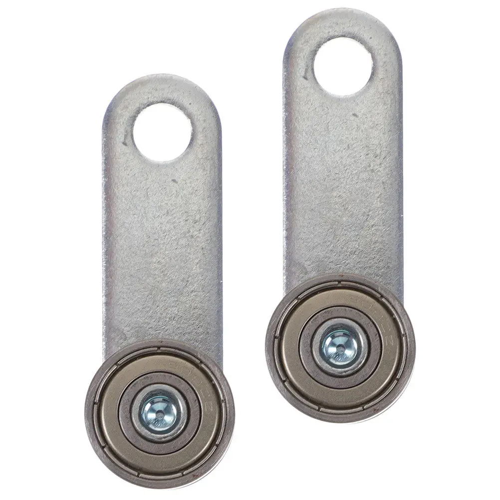 

2Pcs Heavy Duty Sliding Door Roller Double Bearing Trolley Assembly for Glass Patio Closet Windows Steel Wheel Pulley Smooth