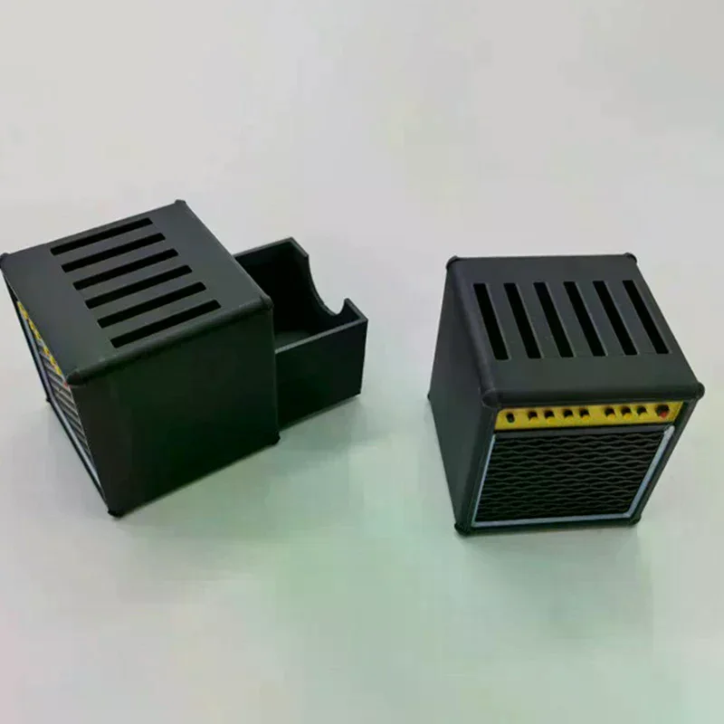 Ontwerper 3D-geprinte draagbare gitaarplectrumhouder met uittrekbare lade; Waterdichte en stofdichte cadeaus voor muzikanten