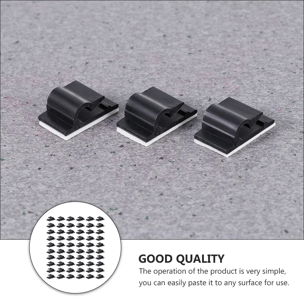 

120pcs Cable Clips Multifunctional Wire Organizer Self-Adhesive Car Cord Holder Cord Management Clamp For Tidy Line Organization