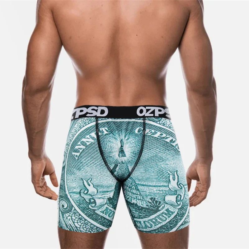 Сексуальное мужское нижнее белье OZPSD, боксеры, мужские трусы, нижнее белье, мужские трусы, шорты-боксеры, дышащие мужские боксеры с принтом