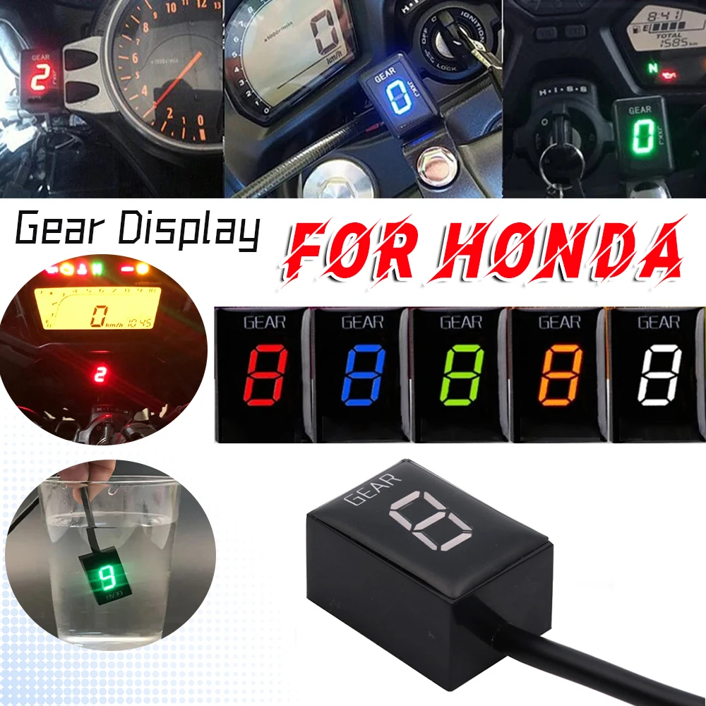 Indicador de marchas para motocicleta, medidor de pantalla de marchas para HONDA CBR929RR, CBR 929 RR, CBR954RR, CBR 954 RR, CBR1100XX, CBR 1100XX, VRX1800