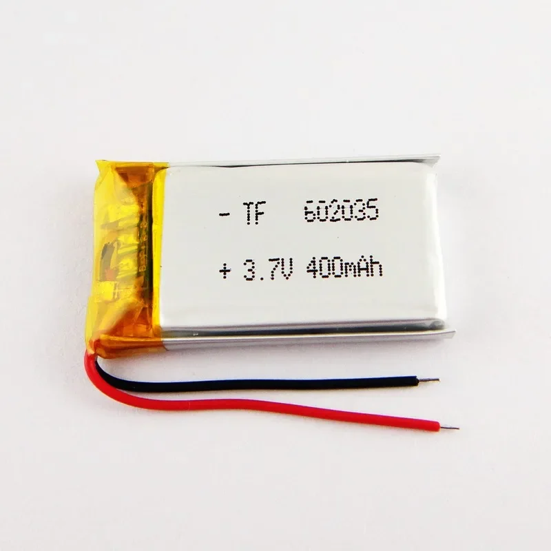 بطارية ليثيوم بوليمر بنية جديدة 3.7 فولت 602035   نقطة القراءة / قلم التسجيل مسجل 400 مللي أمبير الملاح خلية ليثيوم أيون قابلة للشحن G