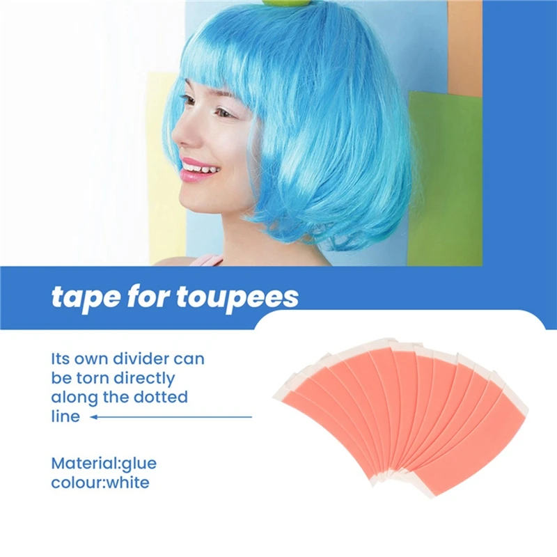 36Pc/Bag Super Strong Duo-Tac Wig Hair Double Tape Adhesive Extension Hair Strips Waterproof For Toupees/Lace Wig Film