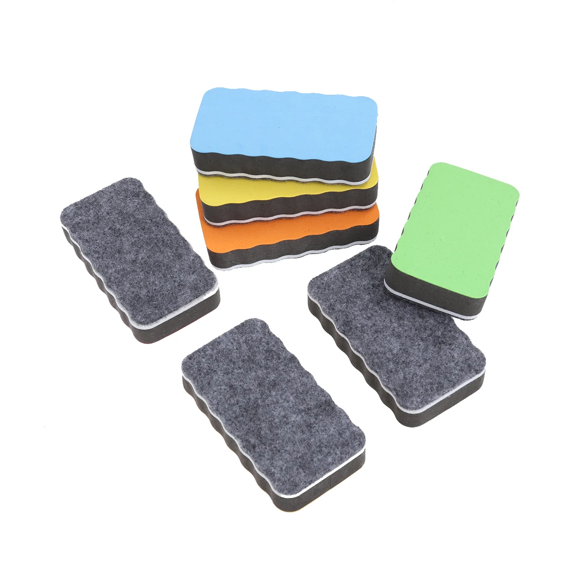 

8PCS Whiteboard Eraser Magnetic School Office Supplies Lightweight Easy Clean Blackboard Eraser Teachers